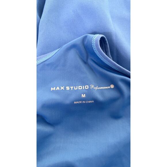 Max Studio Performance Womens Solid Athletic Gym Dress Size Medium Blue NWT - Picture 8 of 10